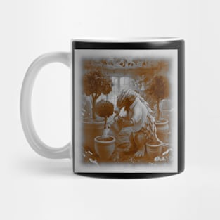 pangolin growing trees in living room Mug